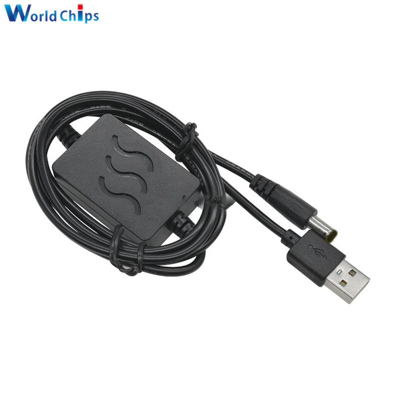 Gambar produk WorldChips Kabel USB Power Boost Step Up 5V to 9V 1A 2.1x5.5mm - TQ5