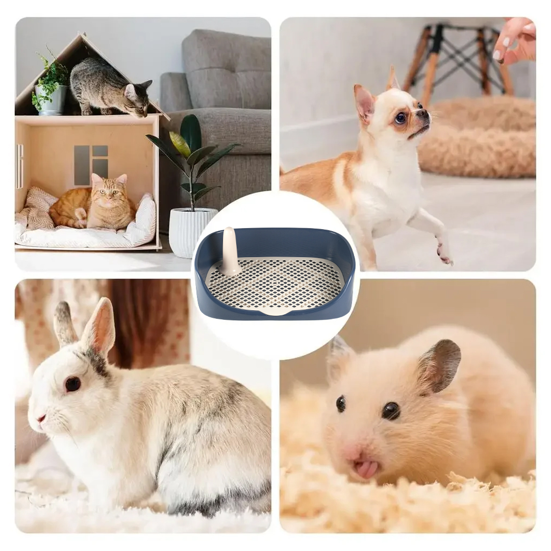 Baoblaze Tempat Pipis Anjing Kucing Pet Training Potty Tray Detachable - BB-40 Gambar produk Baoblaze Tempat Pipis Anjing Kucing Pet Training Potty Tray Detachable - BB-40