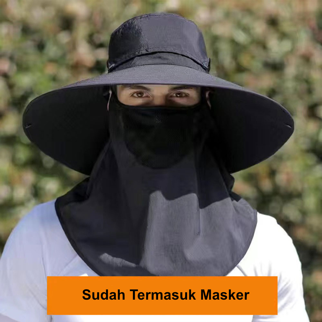 Rhodey Topi Rimba Outdoor Anti UV Waterproof Boonie Hat Polyester - J59 Gambar produk Rhodey Topi Rimba Outdoor Anti UV Waterproof Boonie Hat Polyester - J59