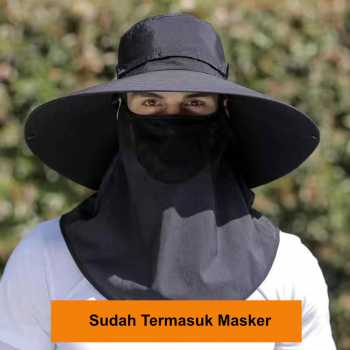 Rhodey Topi Rimba Outdoor Anti UV Waterproof Boonie Hat Polyester - J59