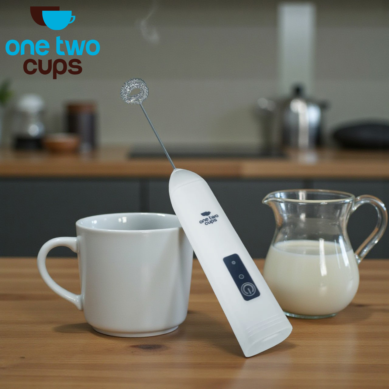One Two Cups Hand Mixer Mini Pengocok Telur Kopi Milk Frother 500mAh - NPQ01 Gambar produk One Two Cups Hand Mixer Mini Pengocok Telur Kopi Milk Frother 500mAh - NPQ01