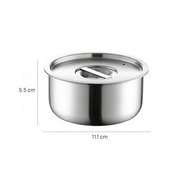 Gambar produk HUA Mangkuk Sup Steamed Egg Bowl Baking Stainless Steel 410 11.1cm - HU57