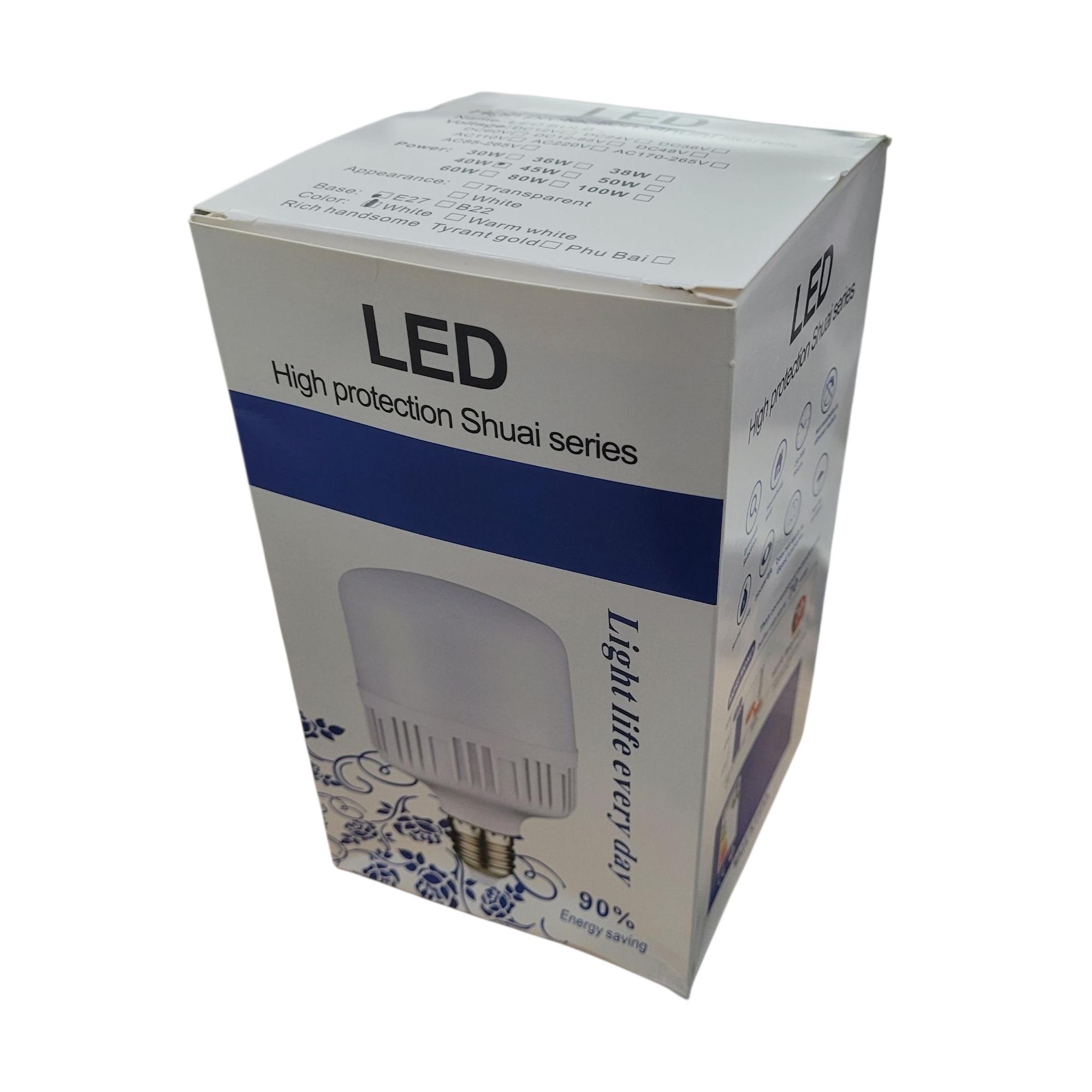 Shuai Lampu Bohlam LED Light Energy Saving E27 Cool White 6500K 40W - OT360 Gambar produk Shuai Lampu Bohlam LED Light Energy Saving E27 Cool White 6500K 40W - OT360