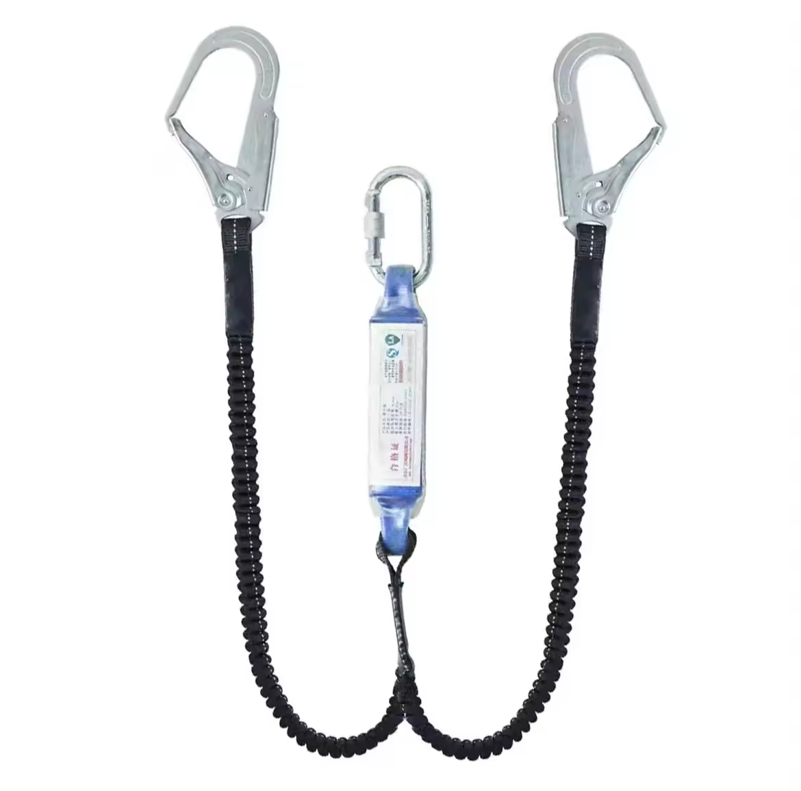 Gambar produk LUX Tali Safety Konstruksi 25KN Double Hook Anti Fall with Buffer Bag - KKN2