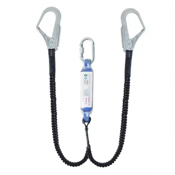Gambar produk LUX Tali Safety Konstruksi 25KN Double Hook Anti Fall with Buffer Bag - KKN2