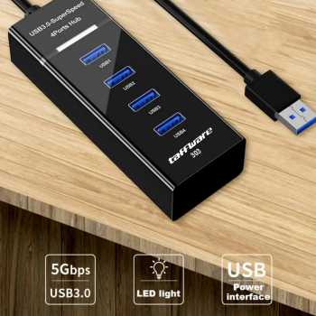 Gambar produk Taffware USB Hub High Speed 4 Ports 3.0 5Gbps - 303