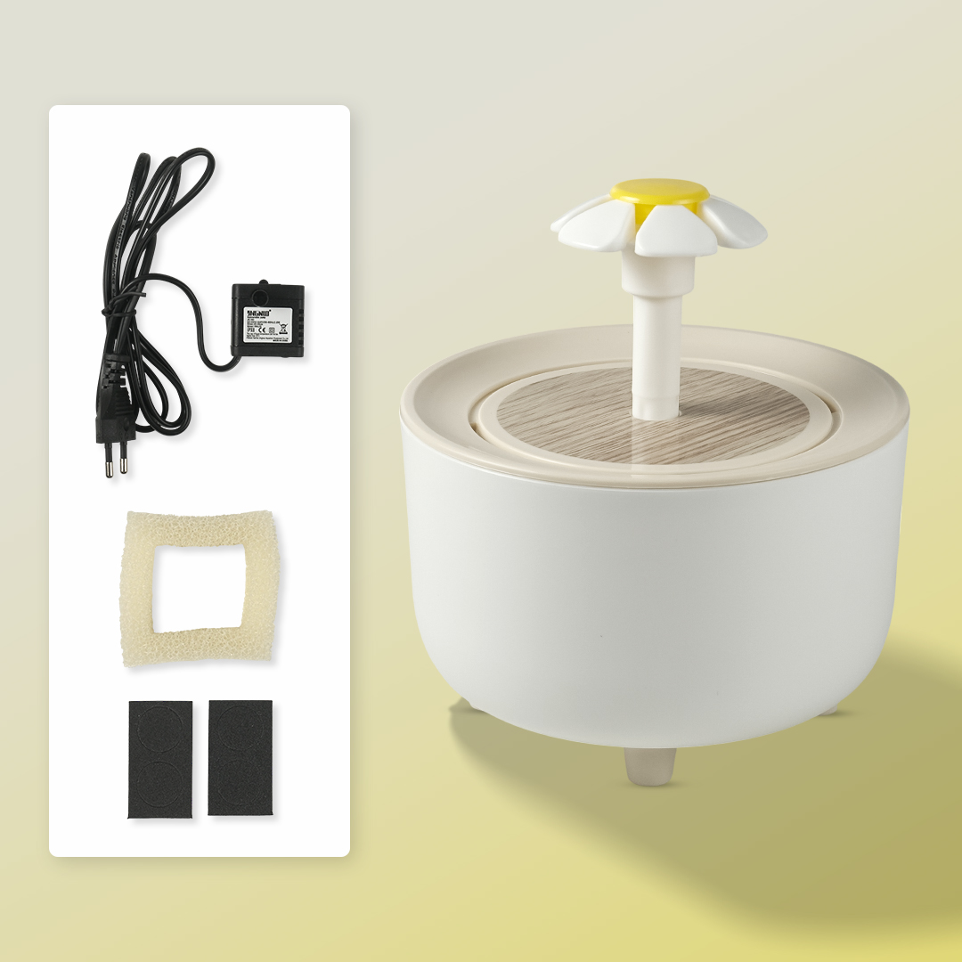 XIAOHUA Pet Water Dispenser Fountain Tempat Minum Kucing Anjing 1.5L EU Plug - X-15 Gambar produk XIAOHUA Pet Water Dispenser Fountain Tempat Minum Kucing Anjing 1.5L EU Plug - X-15