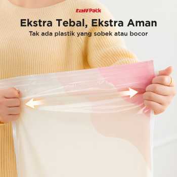 Gambar produk TaffPACK Kantong Plastik Vakum Pakaian Vacuum Bag 5 PCS Electric Pump - FL22