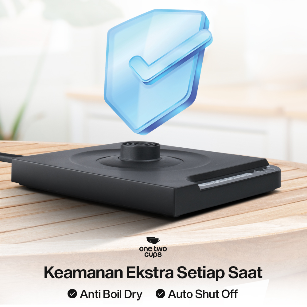 One Two Cups Teko Listrik Kopi Pemanas Air Heater Display 1000W 1L - HR-462 Gambar produk One Two Cups Teko Listrik Kopi Pemanas Air Heater Display 1000W 1L - HR-462