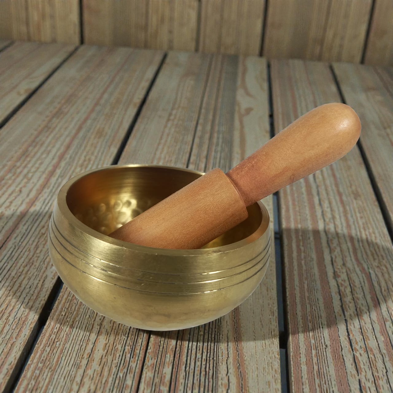 Gambar produk XIAOLANG Mangkok Tembaga Vihara Buddha Sound Bowl 8x4.4cm - X8