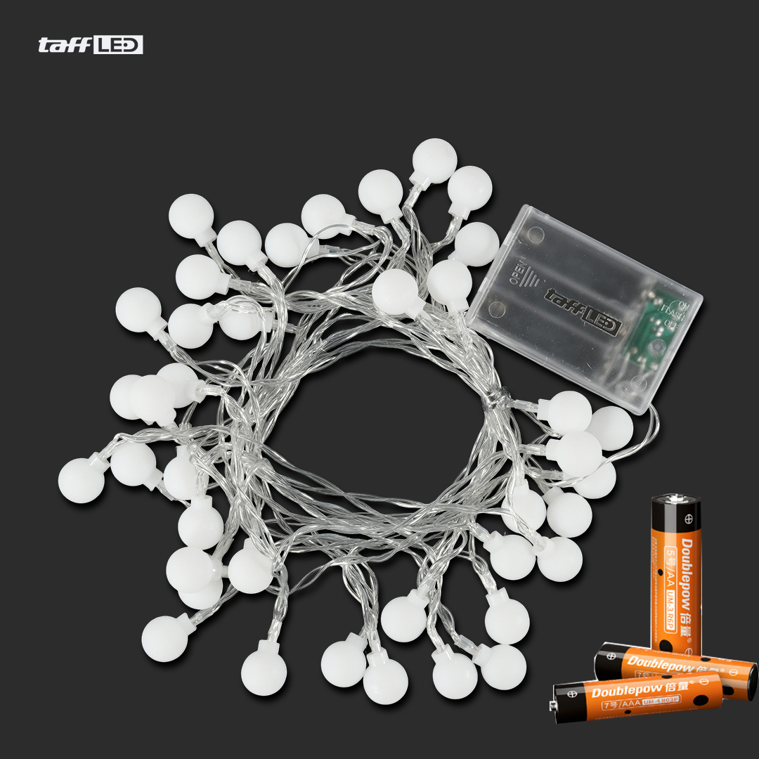TaffLED Lampu Hias Gantung String Lights Model Bohlam with Battery - ZYD0931 Gambar produk TaffLED Lampu Hias Gantung String Lights Model Bohlam with Battery - ZYD0931