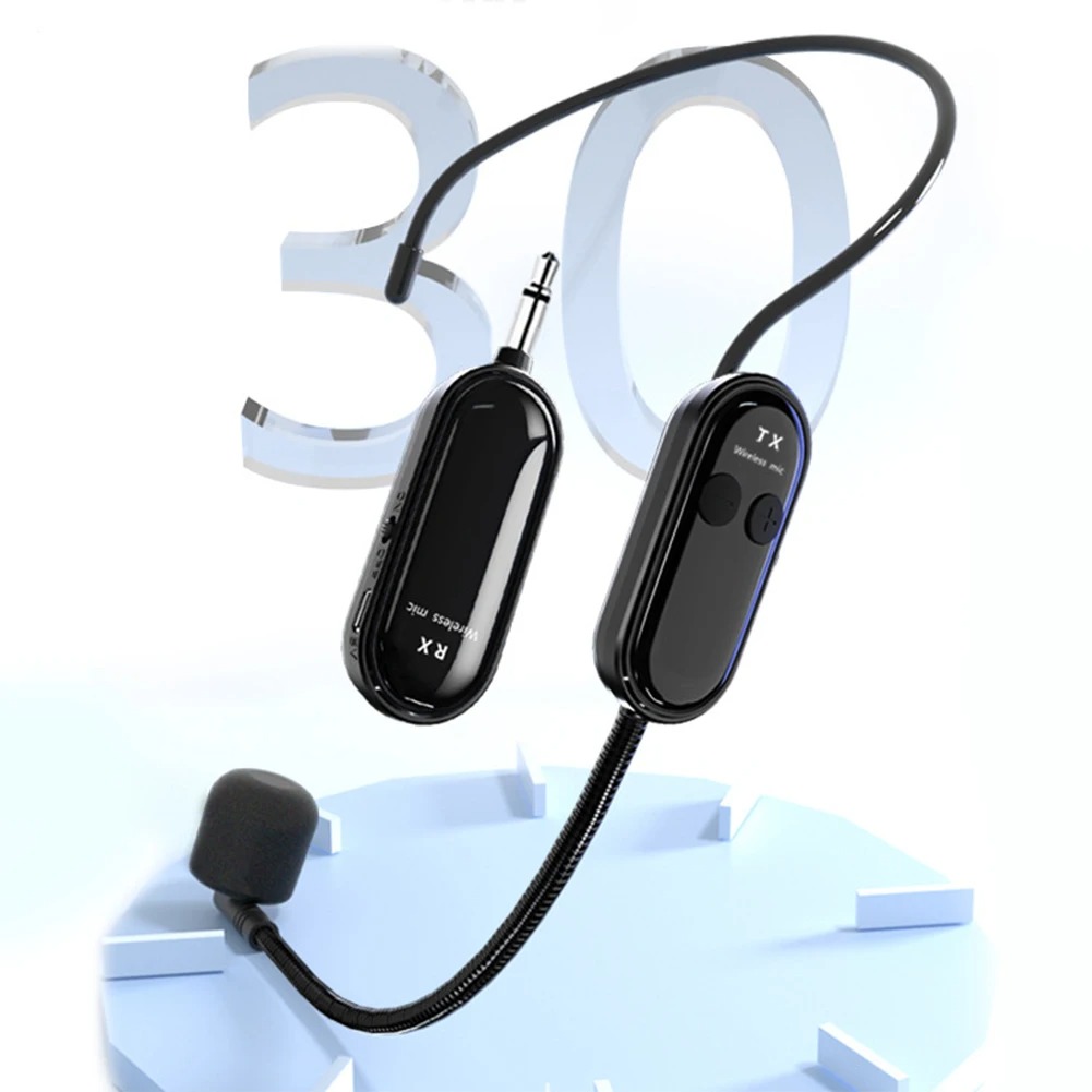 XIAOKOA Wireless Microphone 2.4G Headset without Reverberation 120mAh - XK-120 Gambar produk XIAOKOA Wireless Microphone 2.4G Headset without Reverberation 120mAh - XK-120