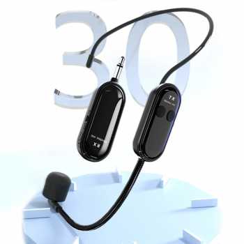 Gambar produk XIAOKOA Wireless Microphone 2.4G Headset without Reverberation 120mAh - XK-120