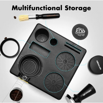 Gambar produk ALIKISSCAFE Coffee Tamper Station Espresso Portafilter 178x178x76mm - AK-324