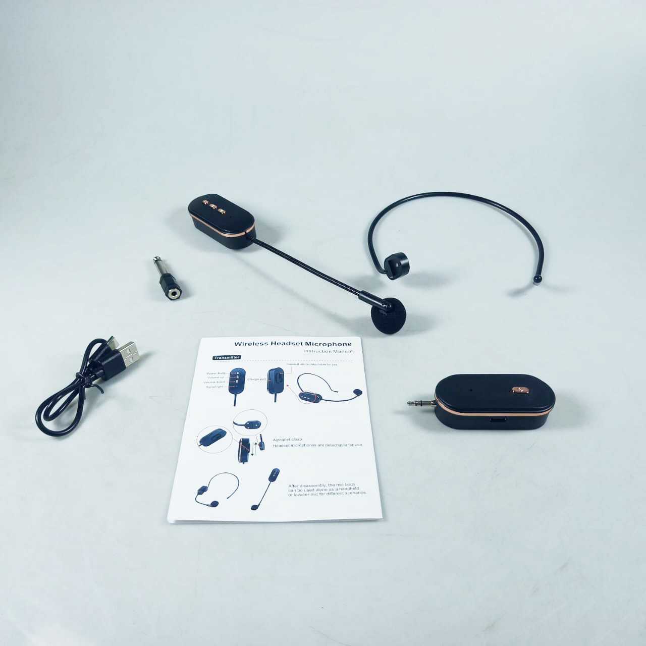 CLOVEY Wireless Lavalier Lapel Microphone 6.35mm Adapter 2.4GHz 300mAh - SI08 Gambar produk CLOVEY Wireless Lavalier Lapel Microphone 6.35mm Adapter 2.4GHz 300mAh - SI08