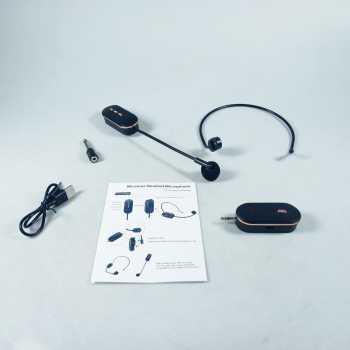 Gambar produk CLOVEY Wireless Lavalier Lapel Microphone 6.35mm Adapter 2.4GHz 300mAh - SI08