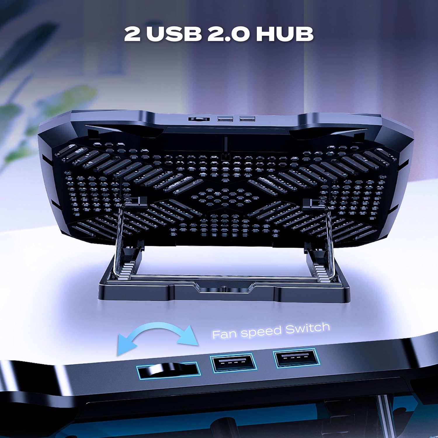 Gambar produk Aimzone Cooling Pad Laptop Gaming Kipas Pendingin 3 Fans LED 15.6Inch - AZ39