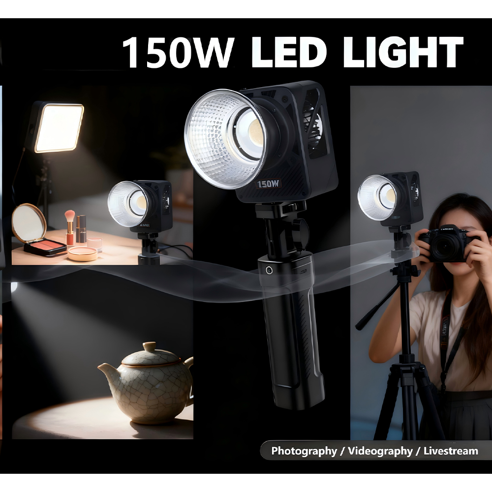 Gambar produk LIYADI Lampu Studio Fotografi COB 3in1 Color TFT 150W with Battery