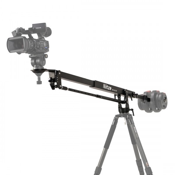 Gambar produk Nitze Mini Jimmy Jib Camera Crane Arm CNC Aluminium Bowl 100mm 2.1M - JIB-AL2120
