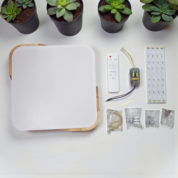 Gambar produk FEDIMA Lampu Plafon LED Light Dimmable 3in1 Color 30cm 40W with Remote - FD-324