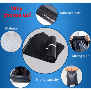 Gambar produk Leotrusting Kantong Plastik Packing Polymail Envelope Bag Seal 100 PCS 55x60cm - LT22