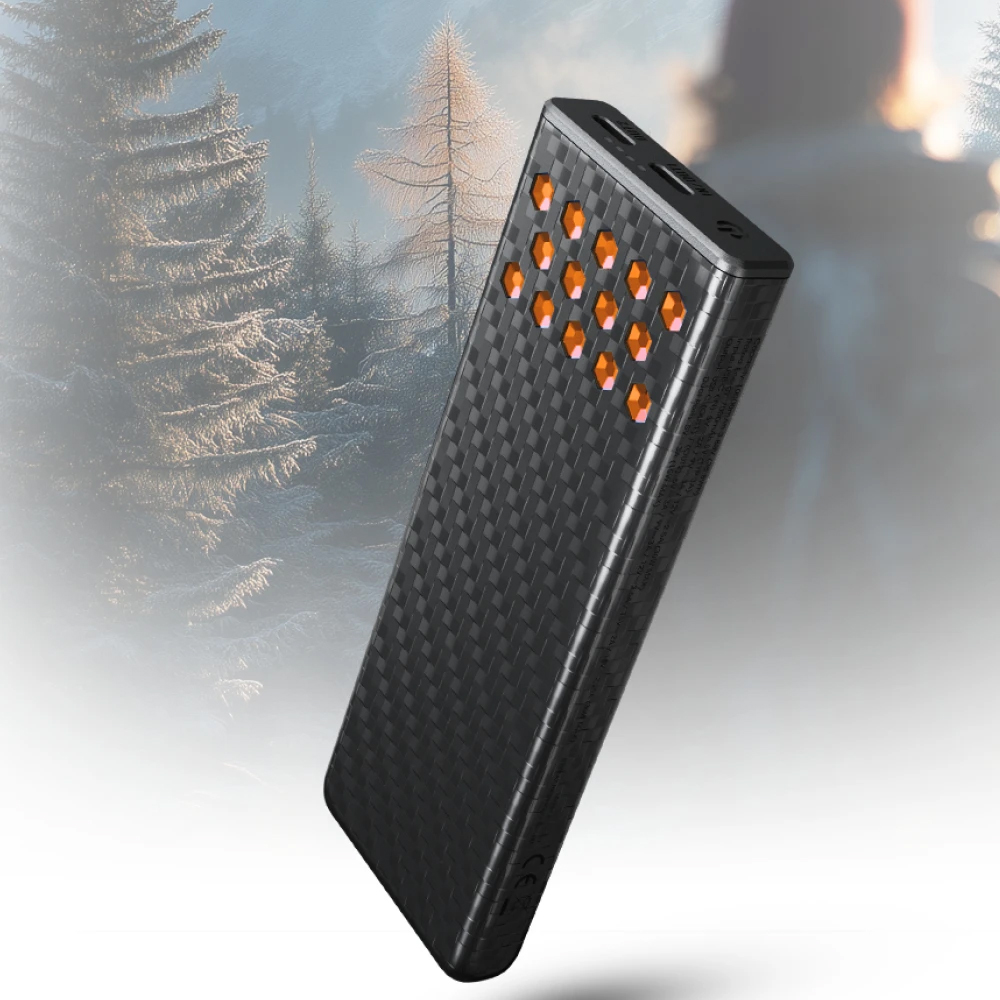 Gambar produk NITECORE Power Bank 10000mAh PD QC Carbon Fiber IPX8 USB Type C 30W - CARBO10000 GEN2