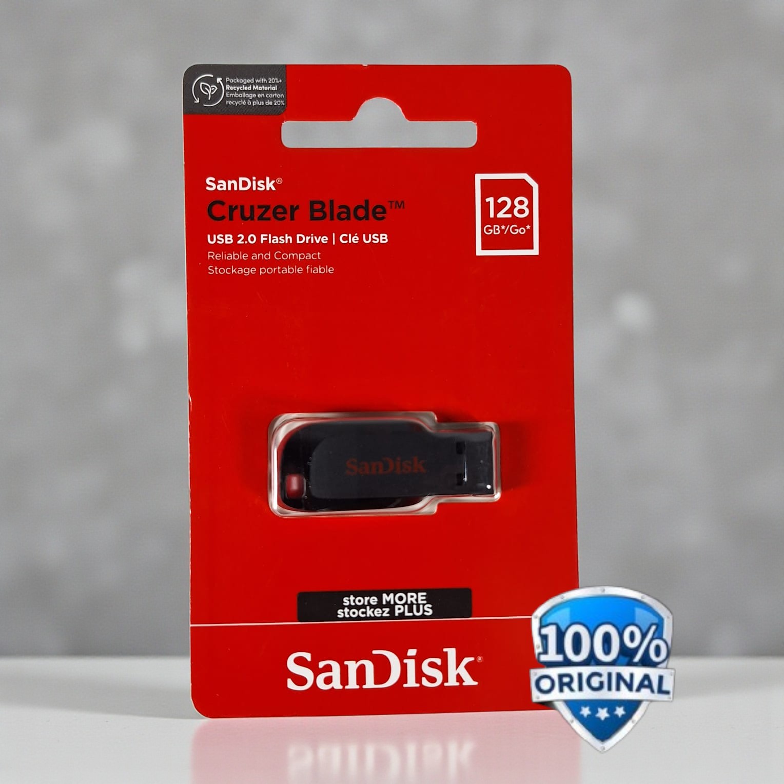 SanDisk Cruzer Blade Flashdisk USB 2.0 128GB - SDCZ50 Gambar produk SanDisk Cruzer Blade Flashdisk USB 2.0 128GB - SDCZ50