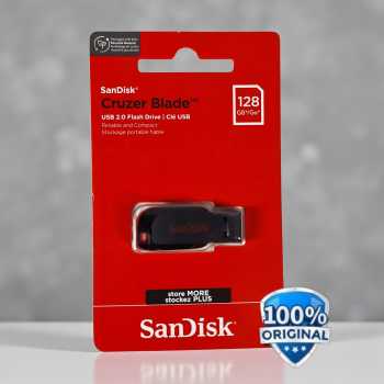 Gambar produk SanDisk Cruzer Blade Flashdisk USB 2.0 128GB - SDCZ50