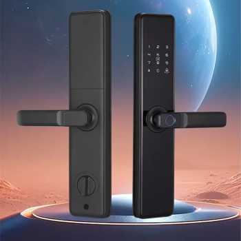 Gambar produk KESONG Smart Door Lock Fingerprint Password Card Alarm - A1