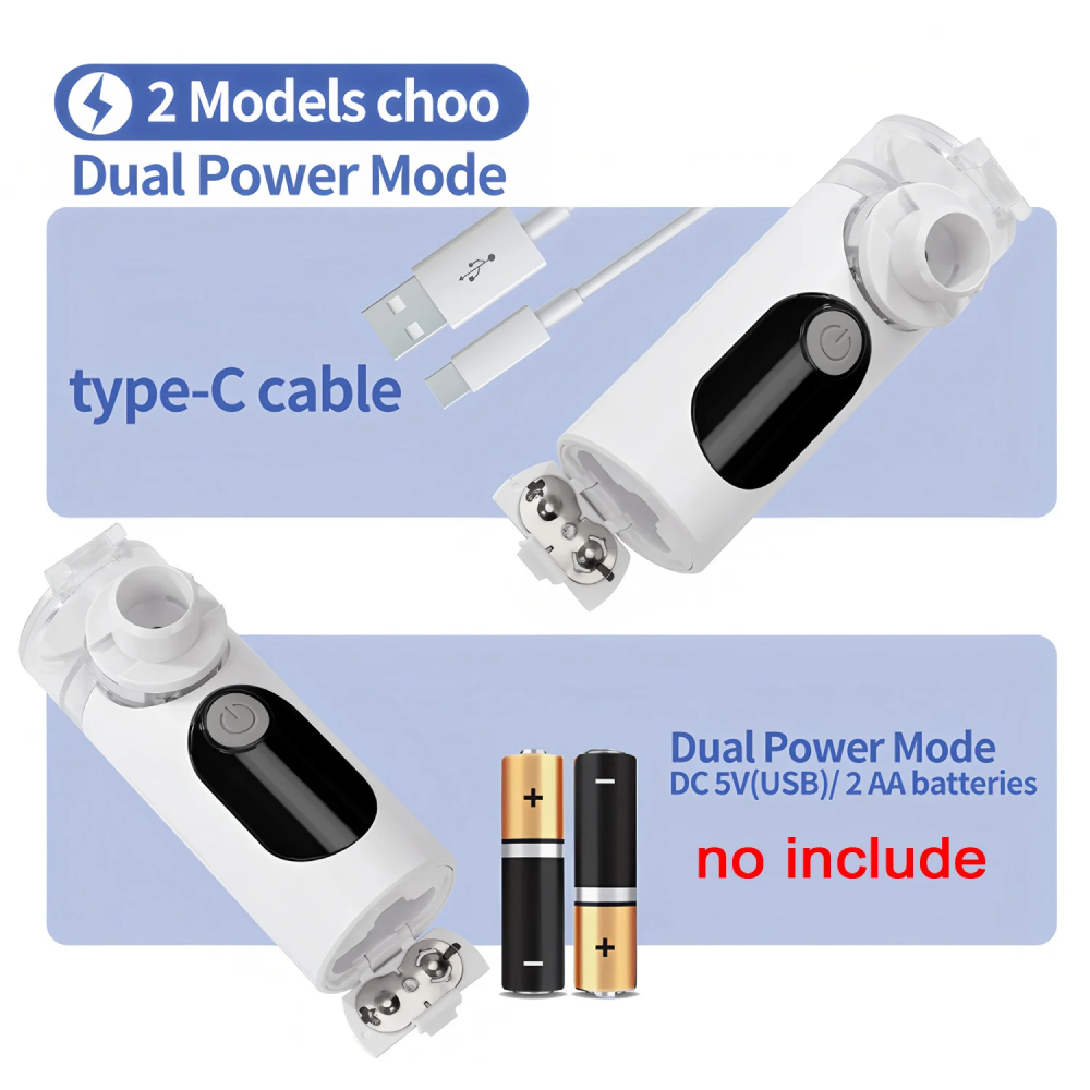 YAMAI Alat Terapi Pernapasan Mesh Nebulizer Portable Inhaler - YS-H301A Gambar produk YAMAI Alat Terapi Pernapasan Mesh Nebulizer Portable Inhaler - YS-H301A