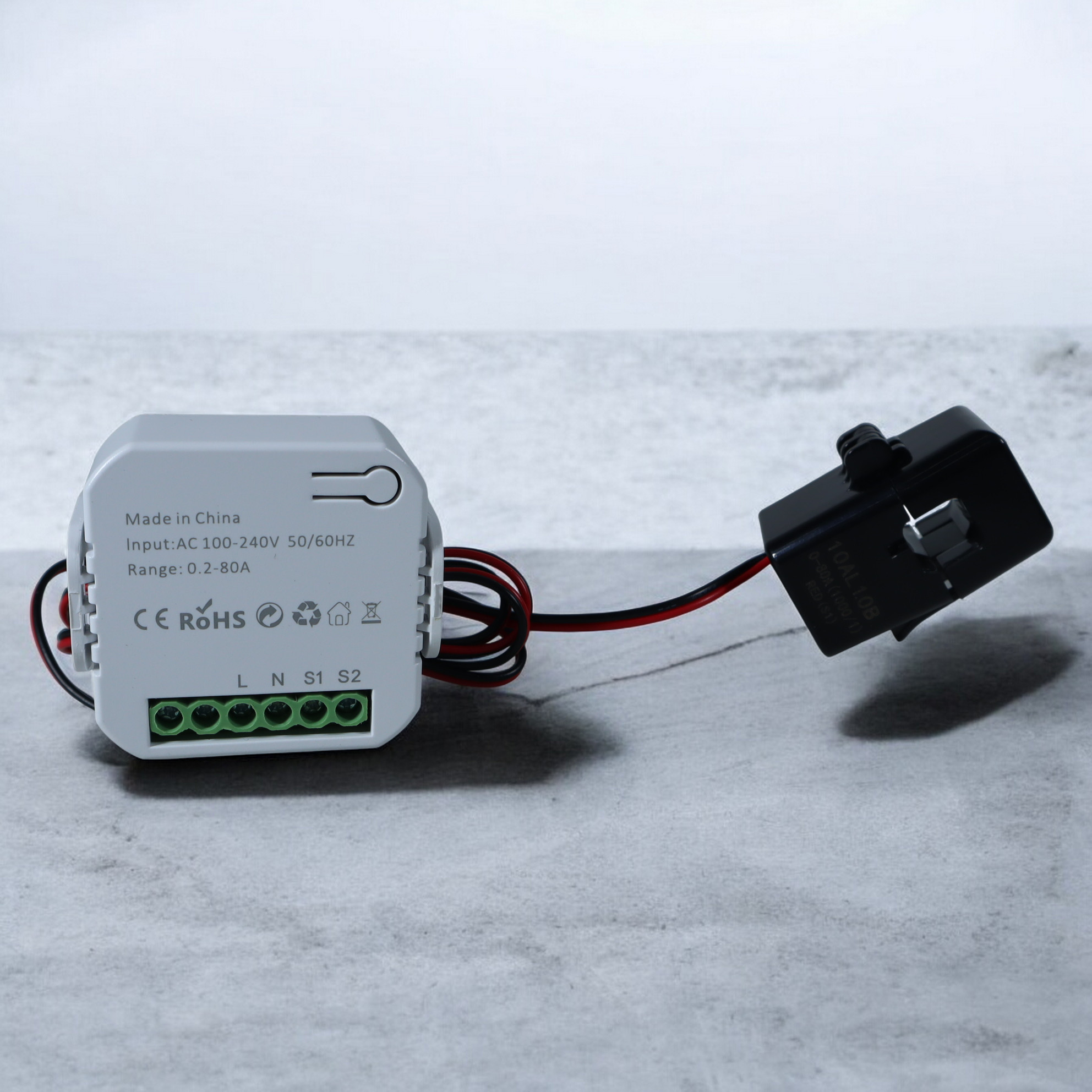 Gambar produk Tuya Smart Energy Meter 80A WiFi with Current Transformer Clamp kWh - ST-1168