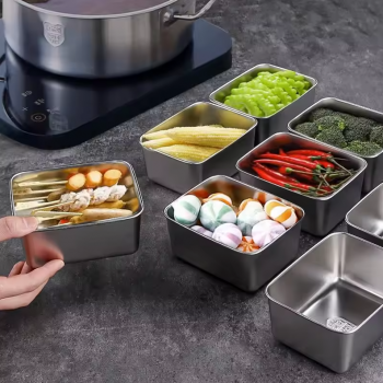 Gambar produk MEXICH Kotak Makan Keeping Box Stainless Steel 410 13.5x10.5x5cm - MX70