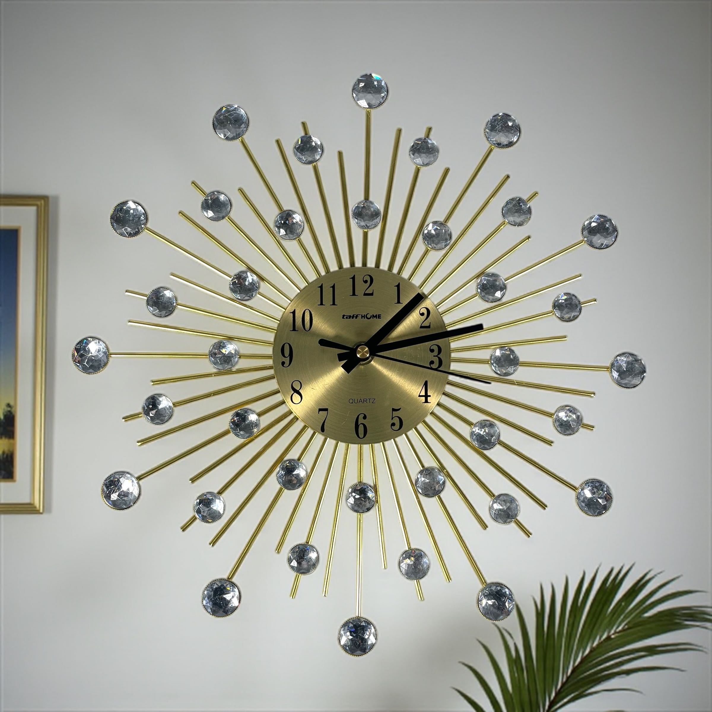 Gambar produk TaffHOME Jam Dinding Quartz Iron Luxury Nordic Style 32cm - AS3