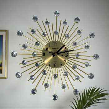 Gambar produk TaffHOME Jam Dinding Quartz Iron Luxury Nordic Style 32cm - AS3