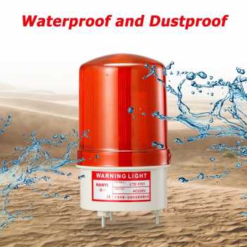 Gambar produk NANYI Warning Light Rotary Lamp LED Alarm Waterproof 220V 10W Silent - LTE-1101J