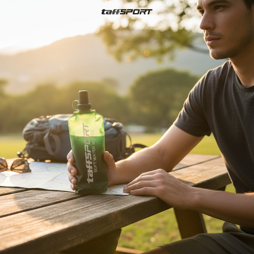 TaffSPORT Botol Minum Lipat Soft Flask Running Water Bottle 500ml - TF-50 Gambar produk TaffSPORT Botol Minum Lipat Soft Flask Running Water Bottle 500ml - TF-50