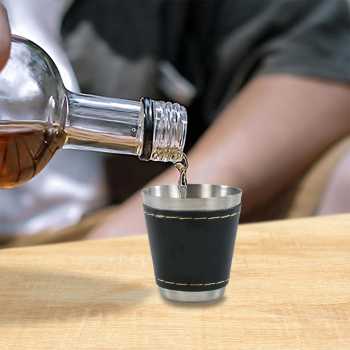 Gambar produk MOONBIFFY Set Gelas Camping Stainless Steel Travel Mug 30ml 4 PCS - MB317