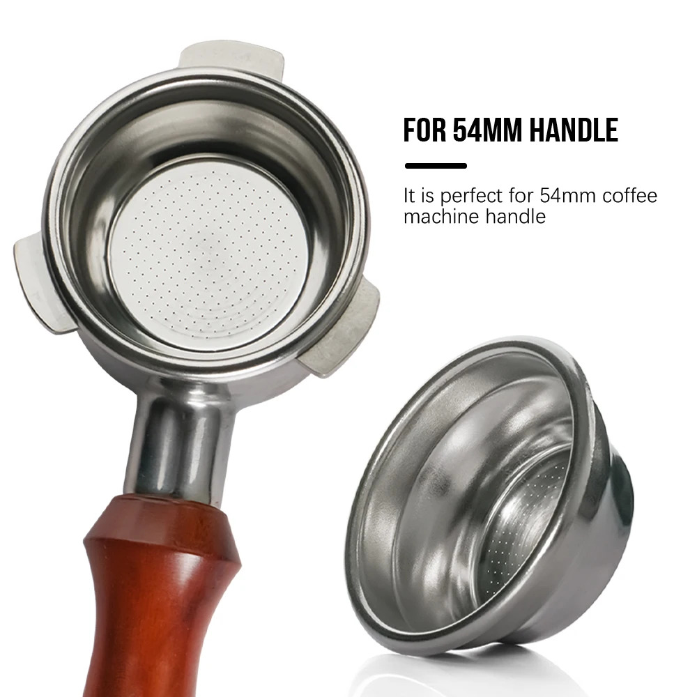 Dalinwell Filter Basket Portafilter Single Wall Non-Pressurized 54mm 1 Cup - DWL-54N Gambar produk Dalinwell Filter Basket Portafilter Single Wall Non-Pressurized 54mm 1 Cup - DWL-54N