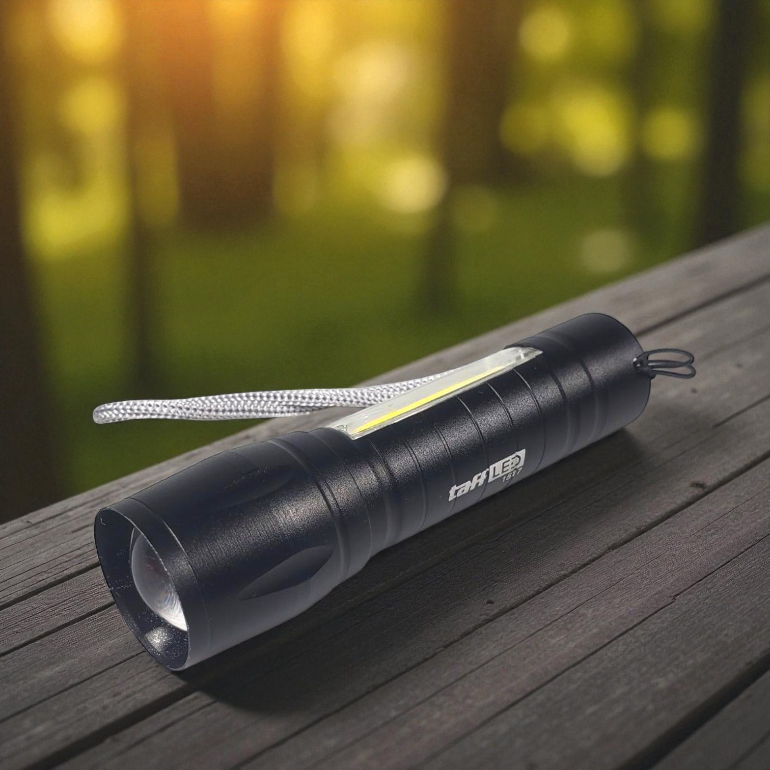 Gambar produk TaffLED Albinaly Senter LED USB Rechargeable XPE Q5 COB 2300 Lumens - 1517