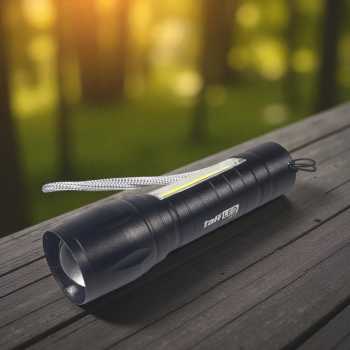 Gambar produk TaffLED Albinaly Senter LED USB Rechargeable XPE Q5 COB 2300 Lumens - 1517