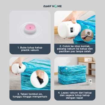 Gambar produk TaffHOME Pompa Vakum Baju Elektrik Vacuum Bag Pump EU 4-5 kPa 55W - GR-204