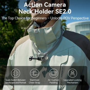 Gambar produk TELESIN Holder Leher Kamera HP Neck Mount with Magnetic Phone Holder - SE2.0