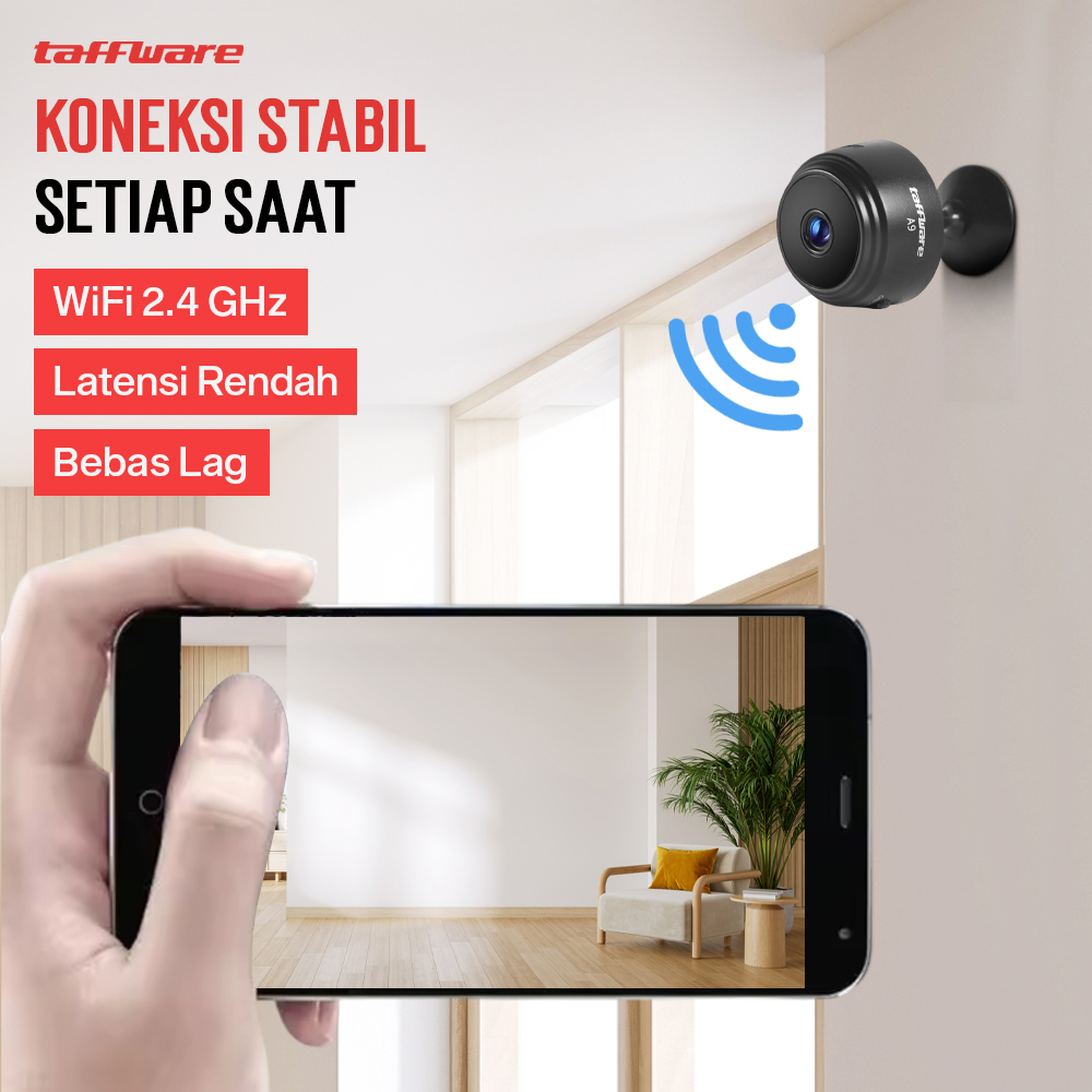 Gambar produk Taffware Mini WiFi IP Camera CCTV 1080P - A9