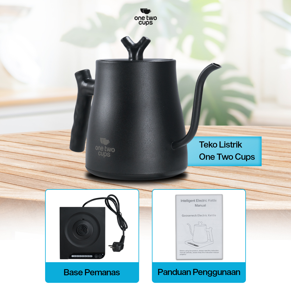 One Two Cups Teko Listrik Kopi Pemanas Air Heater Display 1000W 1L - HR-462 Gambar produk One Two Cups Teko Listrik Kopi Pemanas Air Heater Display 1000W 1L - HR-462