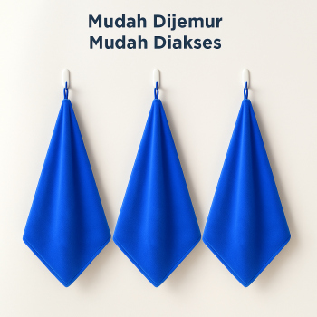 Gambar produk SHUMAI Kain Lap Microfiber Mobil Cleaning Towel Soft High Absorption 30x70cm - SH3