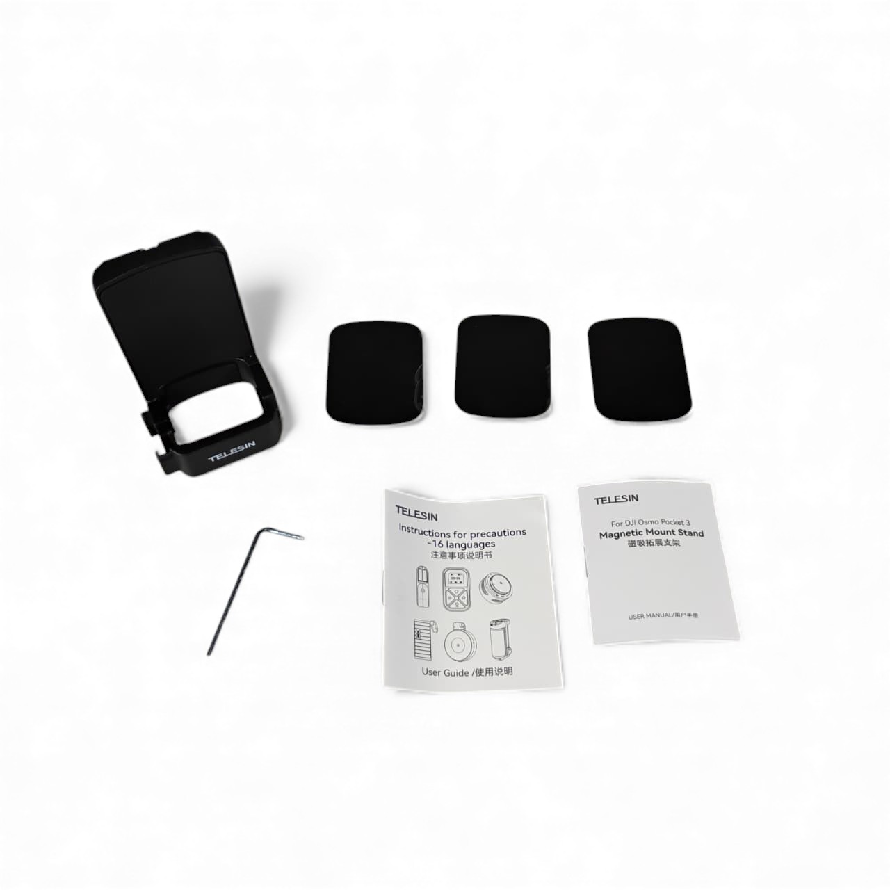 TELESIN Magnetic Mount Stand Expansion Adapter for DJI Osmo Pocket 3 - S6-CFR-04-TDJ Gambar produk TELESIN Magnetic Mount Stand Expansion Adapter for DJI Osmo Pocket 3 - S6-CFR-04-TDJ