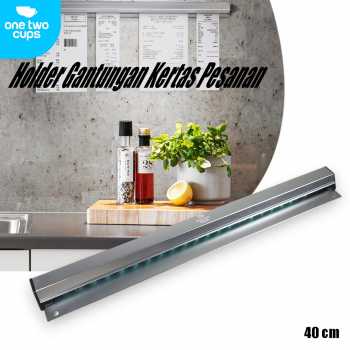 One Two Cups Holder Gantungan Kertas Pesanan Restoran Menu Order Bill - JWA9