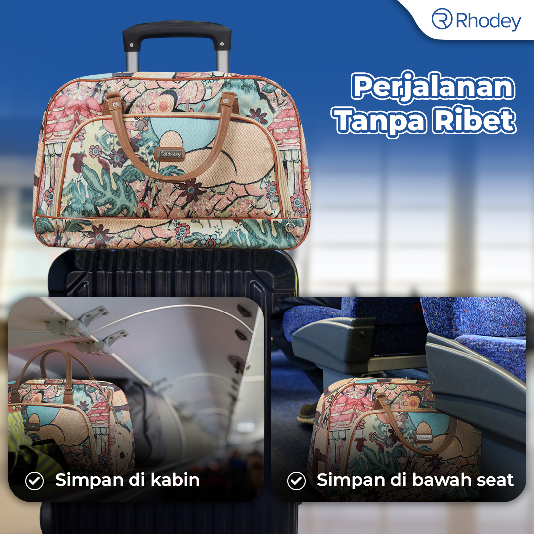 Rhodey RAIMIQI SEMOR Tas Jinjing Duffle Bag PU Leather Unisex 20 Inch Large Bear - CB001 Gambar produk Rhodey RAIMIQI SEMOR Tas Jinjing Duffle Bag PU Leather Unisex 20 Inch Large Bear - CB001