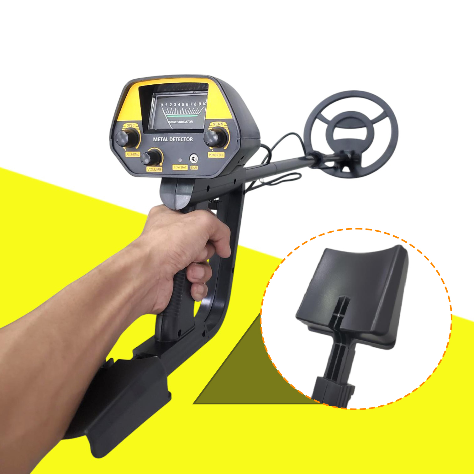 TIANLILONG Pendeteksi Logam Metal Gold Silver Detector 9V 10-30cm - GTX4080Y Gambar produk TIANLILONG Pendeteksi Logam Metal Gold Silver Detector 9V 10-30cm - GTX4080Y