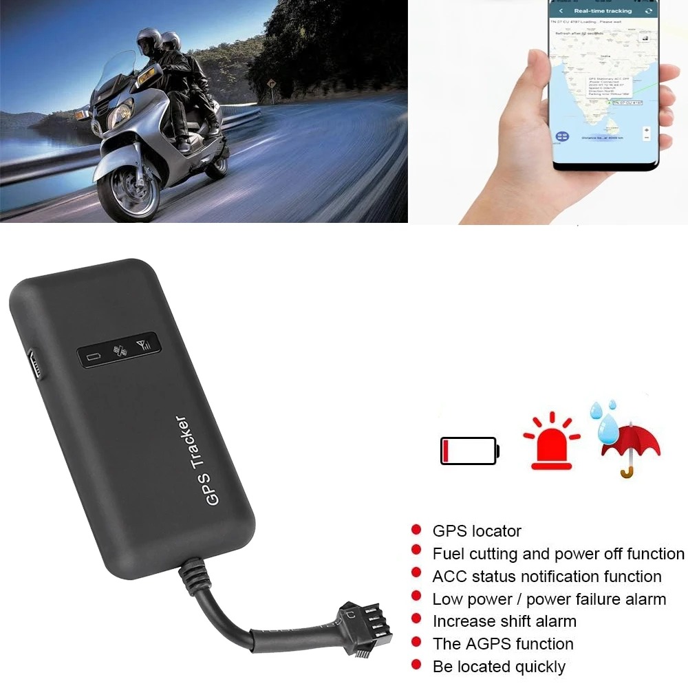 Gambar produk Beidou Alat Pelacak Mobil Motor Car GPS Tracker Alarm 2G 36V - GT02